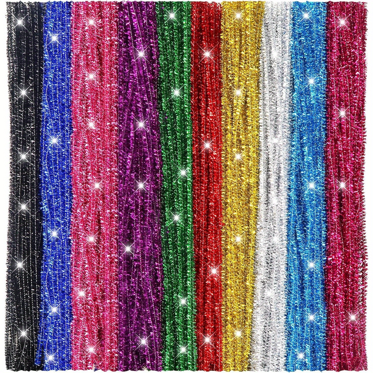 

400pcs Flashtube Colors Metal Tube Cleaner Craft Supplies 6mm X 12 Inch Chenille Rod Pipe Cleaner For Art Diy Crafts Decoration