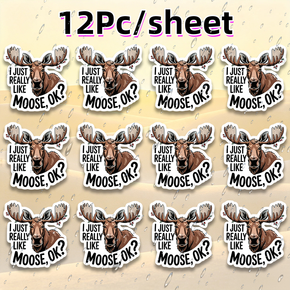 moose stickers sold on Temu United States
