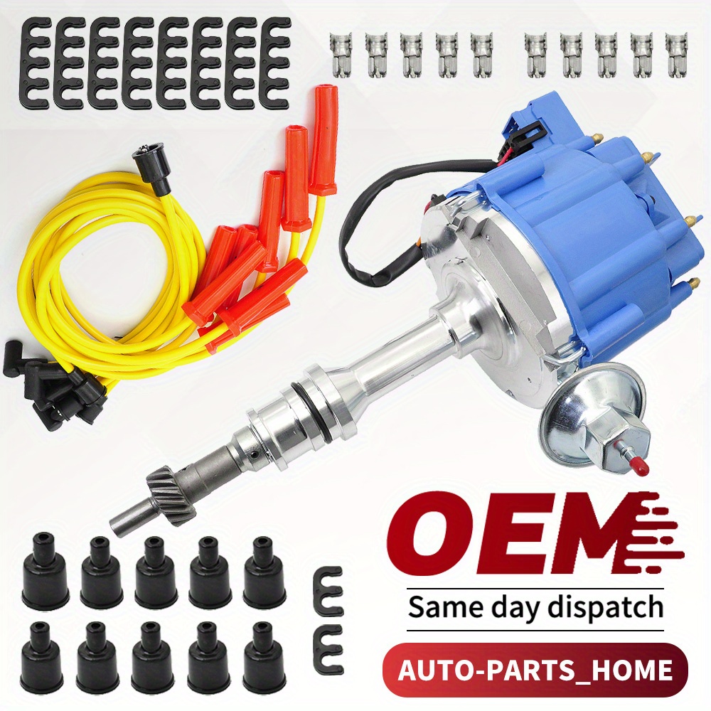 TEMU Hei Ignition Distributor & Wireset For Ford Sbf / 260 289 302