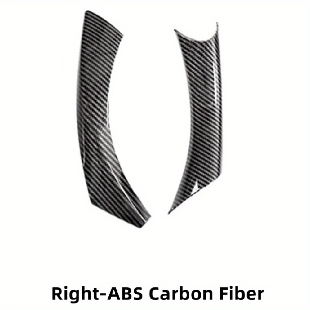 TEMU 2pcs Car Additions Carbon Texture Door Handle Pull Cover Trim For 04-12 For E90 E91 316 318 320 325 328i