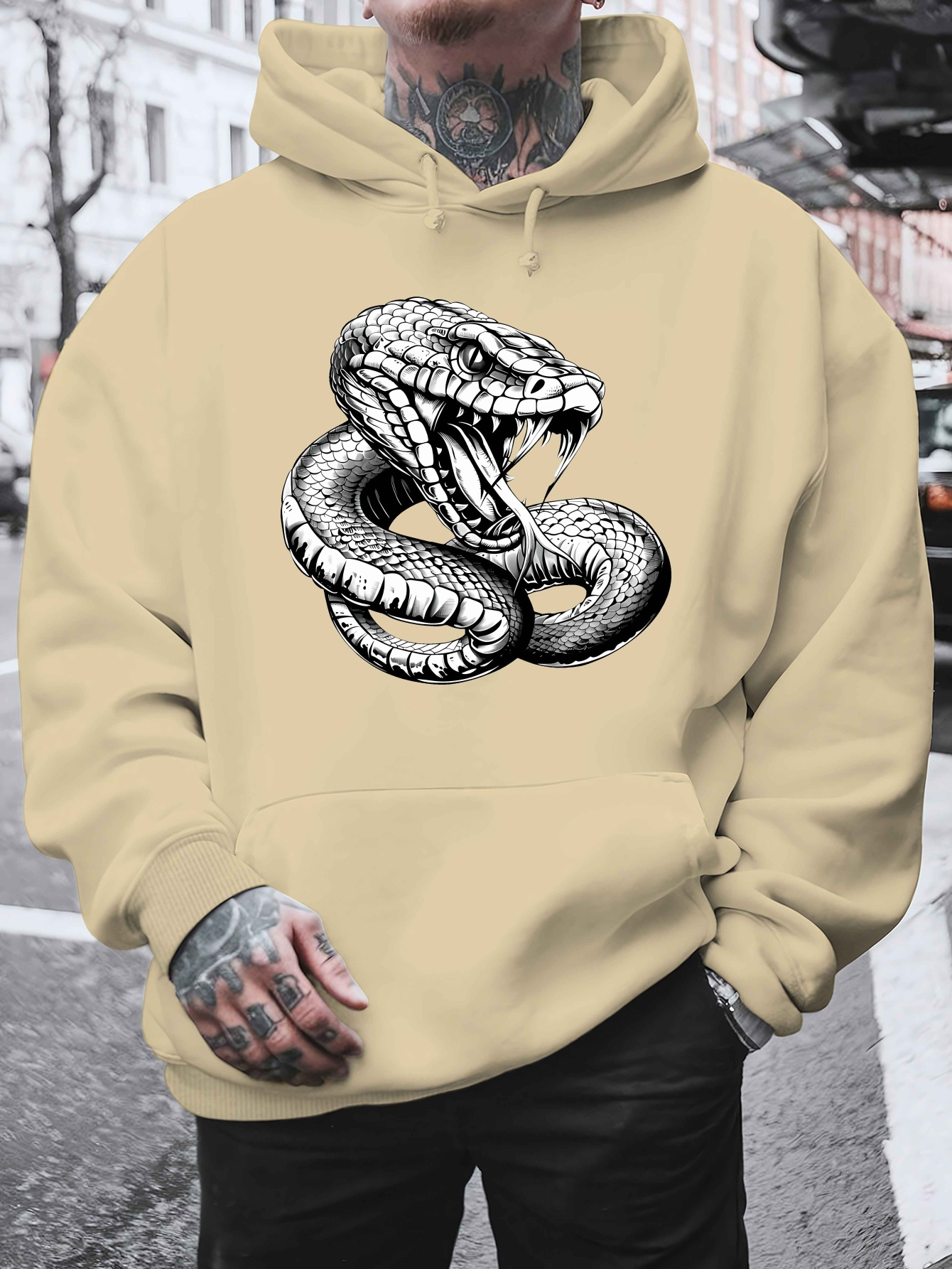 ideaswam SNAKE LOGO HOODIE (ASH GRAY)