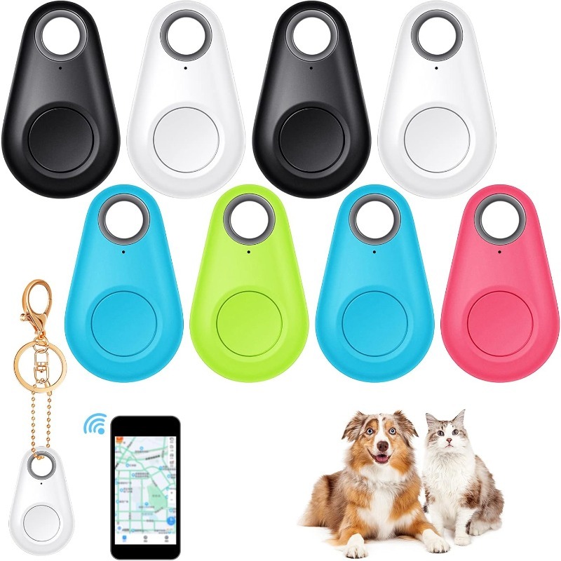 Bluetooth tracker smart tag attached to keys and wallet for anti-lost protection