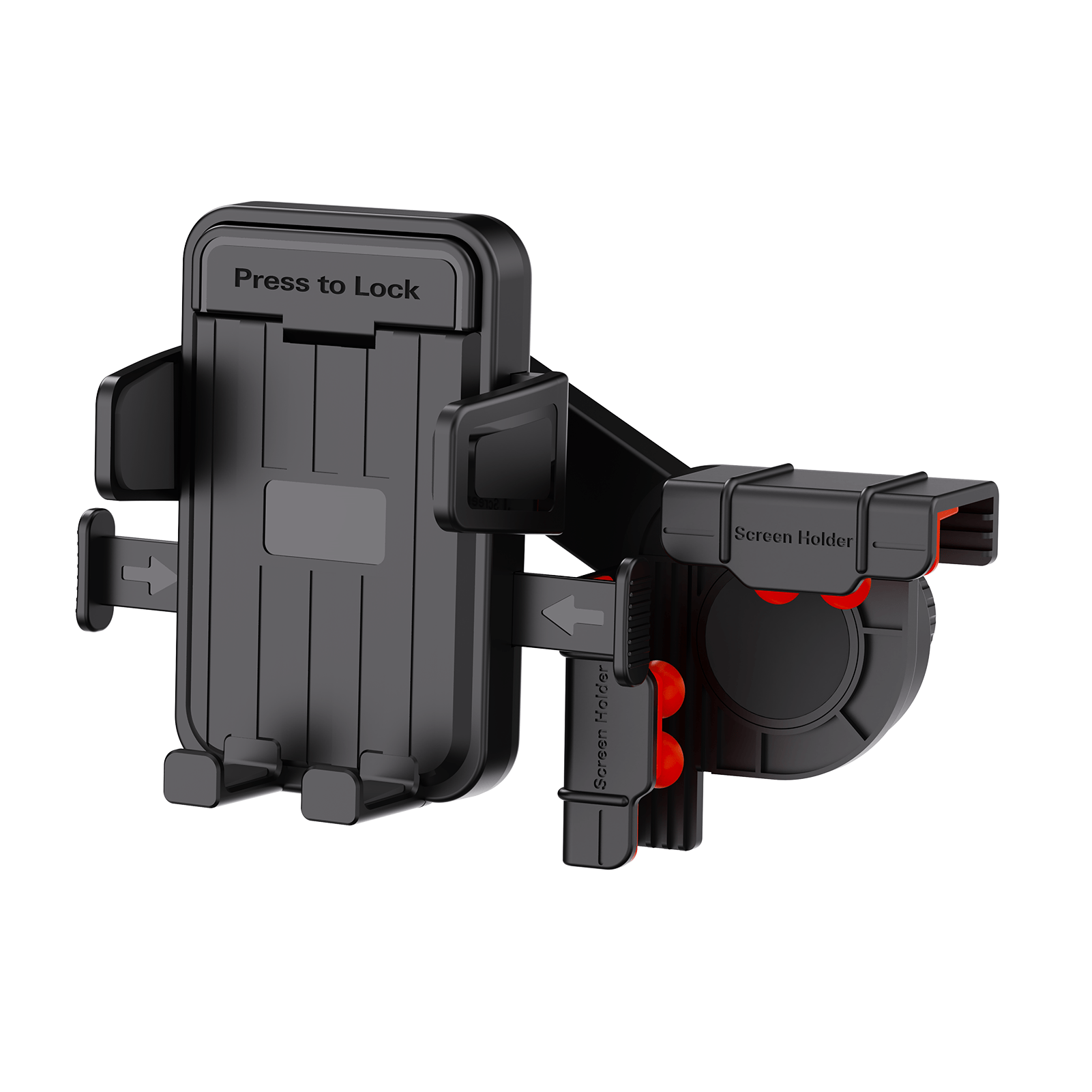 TEMU Car Center Console Screen-specific Phone Mount, Multi-angle Adjustable Curved Screen Universal Navigation Mount With Automatic Locking Mechanism