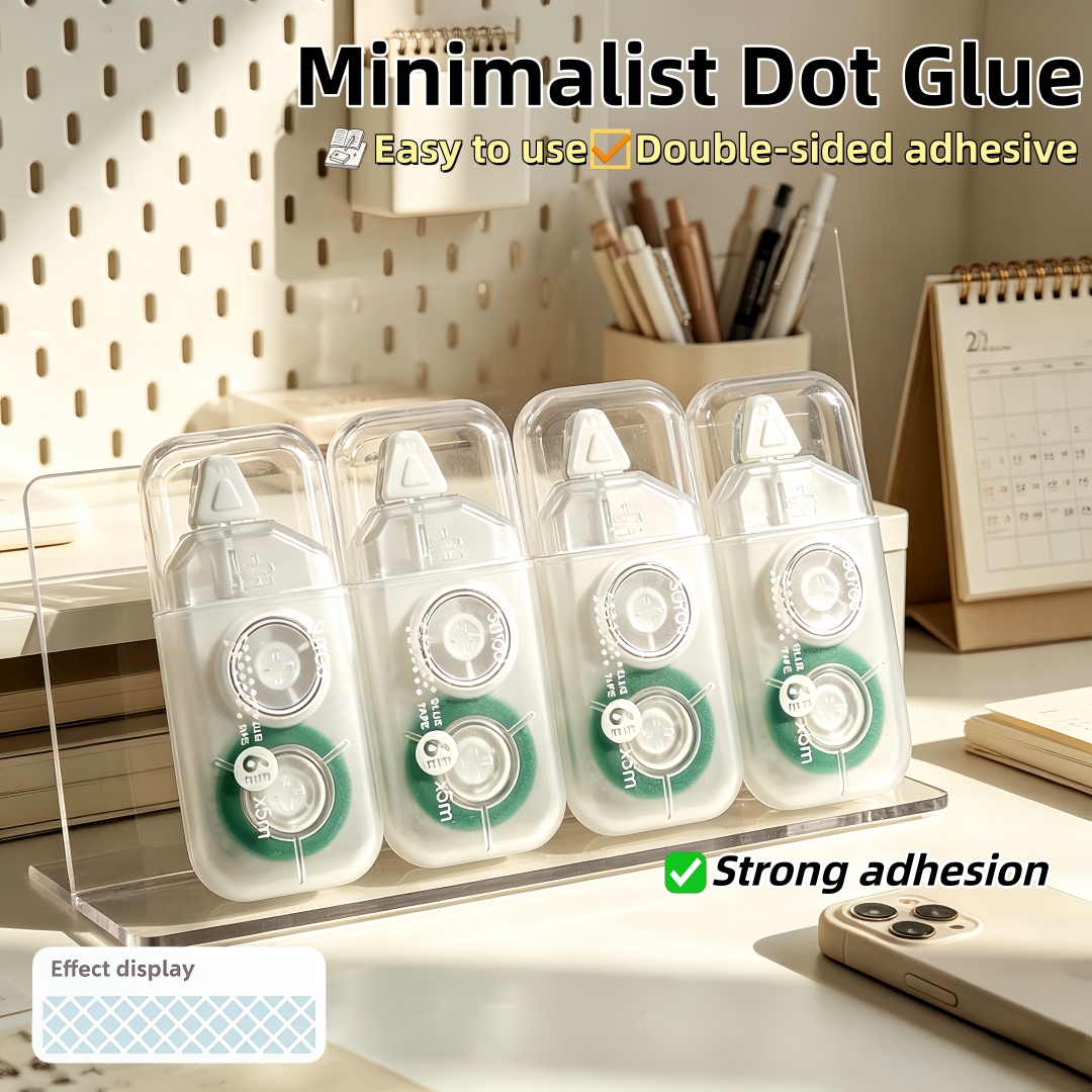 Image of 4pcs Double-sided Tape Rollers, Supplies, Adhesive Tape Rollers For Crafts, Used For Scrapbooks, Diy Art Projects, School Office Journal Supplies