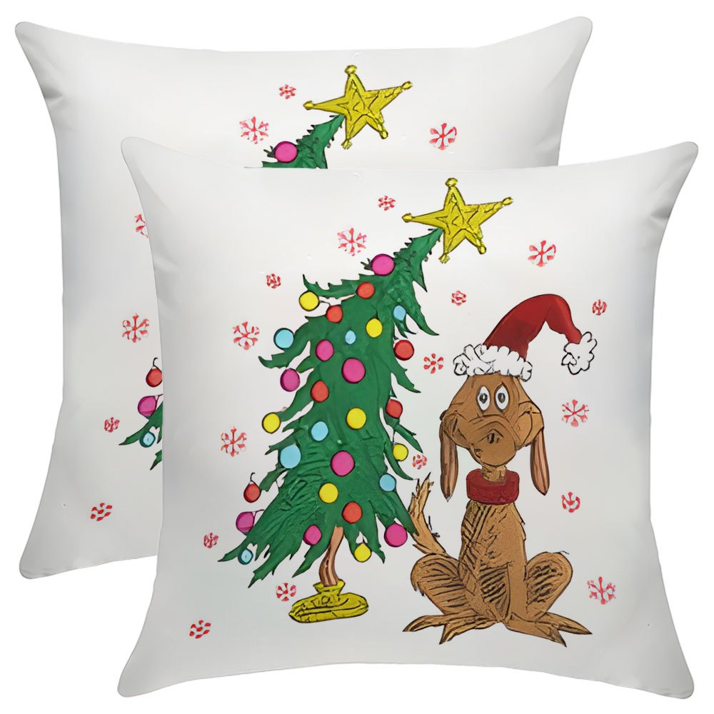 

Jit2pcs, 2- Christmas Pillowcase, Set Of 2 Pillowcases, , And Textured, Suitable For Sofas, Bed Cushions