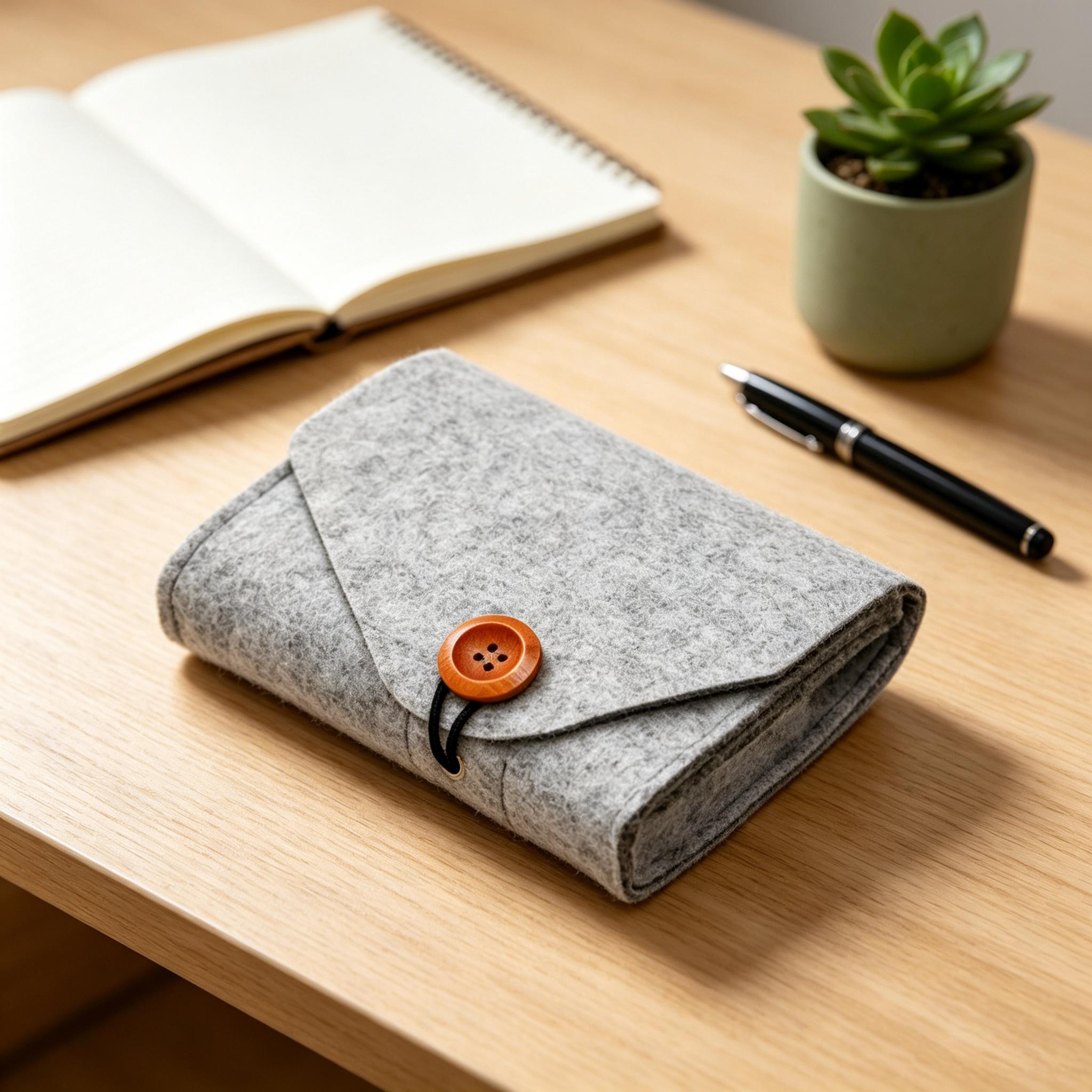TEMU Enlarged Felt Material Cosmetic Storage Box, Power Adapter Organizer Pouch, Suitable For Cosmetics, Laptop , Data Cables, Drivesâportable Tech