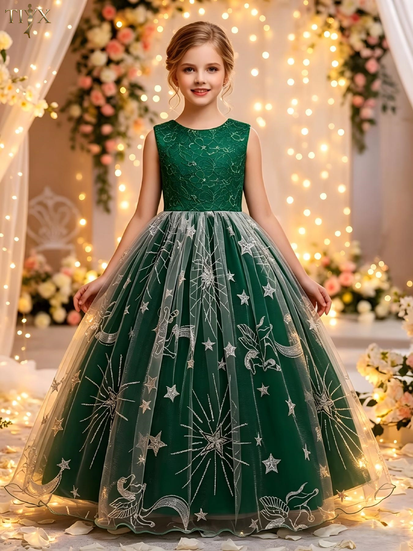 green emerald velvet dress Freesia Emerald Formal Maxi Dress - US 0