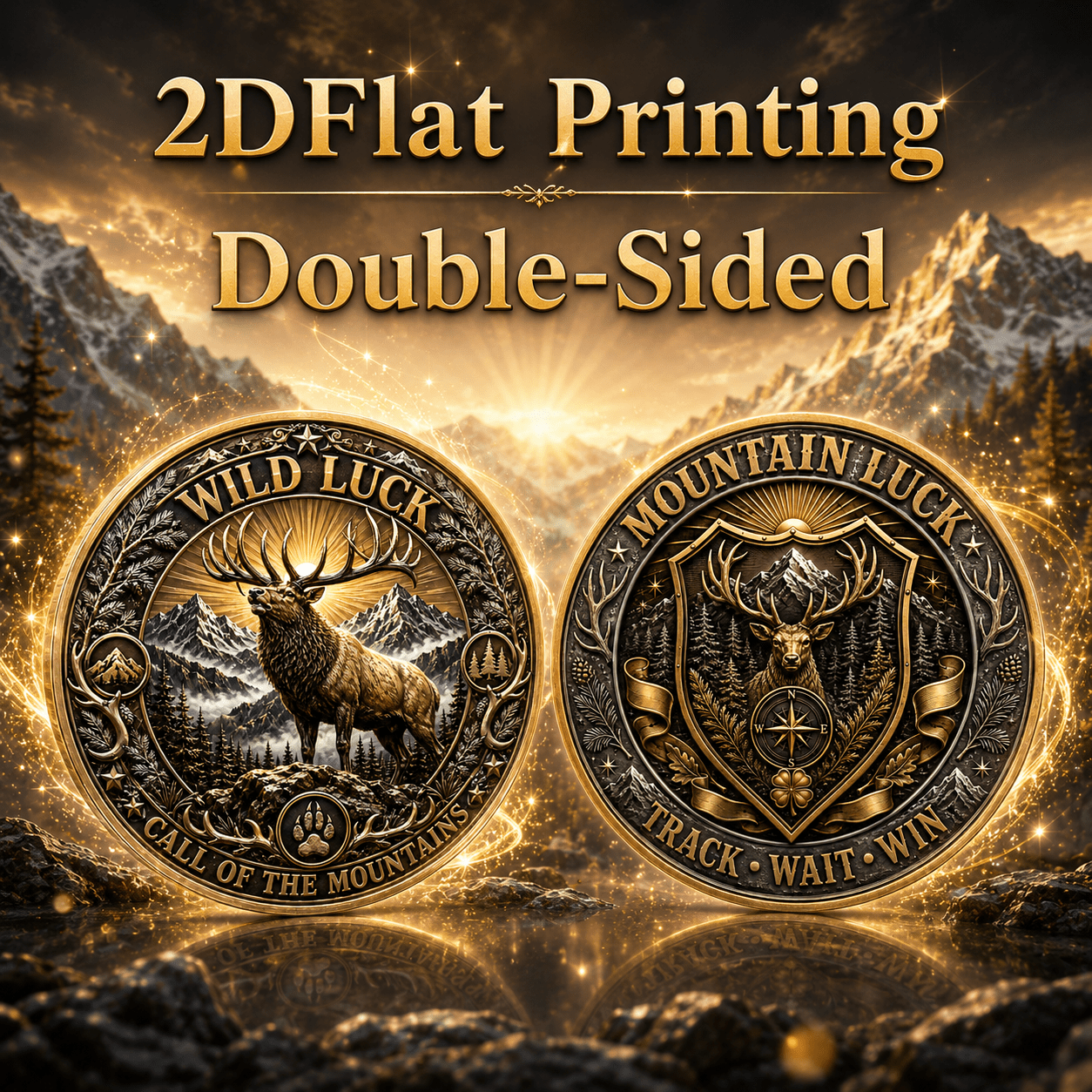 Wild Deer Themed Commemorative Coin