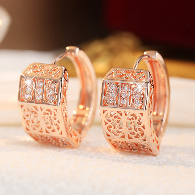 6pcs Luxury Multi-Style Earring Combo Set, Unique Stackable