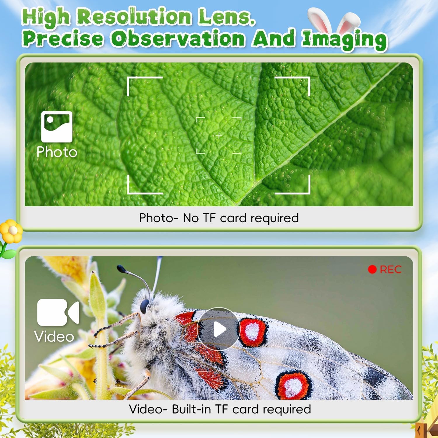 RIVGOT USB Microscope, Mini Pocket Handheld 1000X Magnifier Set