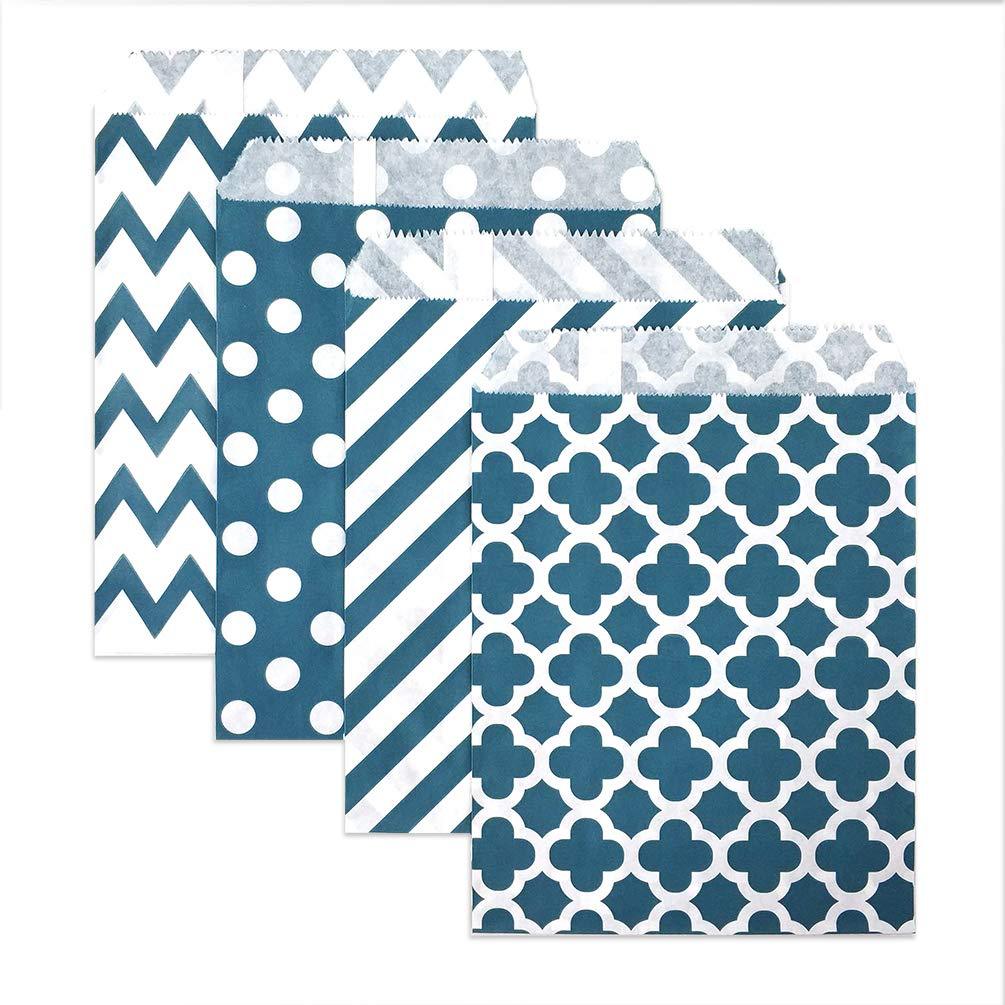 E-shop 20 Stück Packung Einweg-Kraftpapiertüten geeignet für Partys, Kekse & Süßigkeiten, Kraftpapier-Geschenktüten für Geburtstage, Hochzeiten,