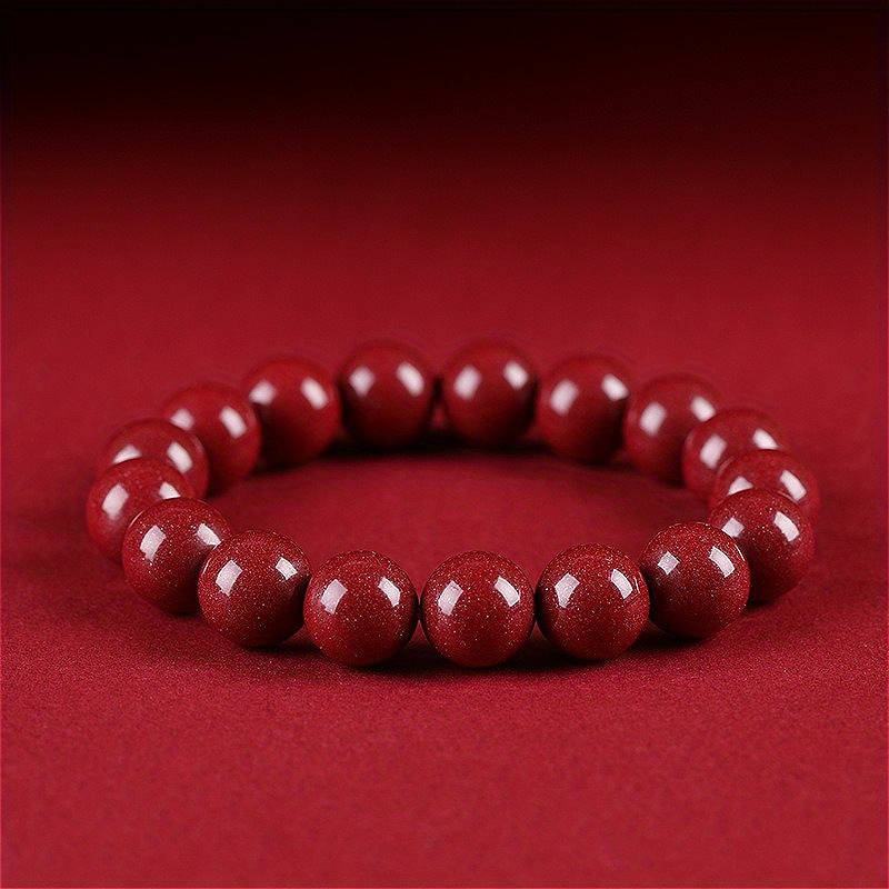 

Elegant Natural Bracelet With Purple - Red Beads For Good Luck, & Stylish, Ideal For Celebrations &