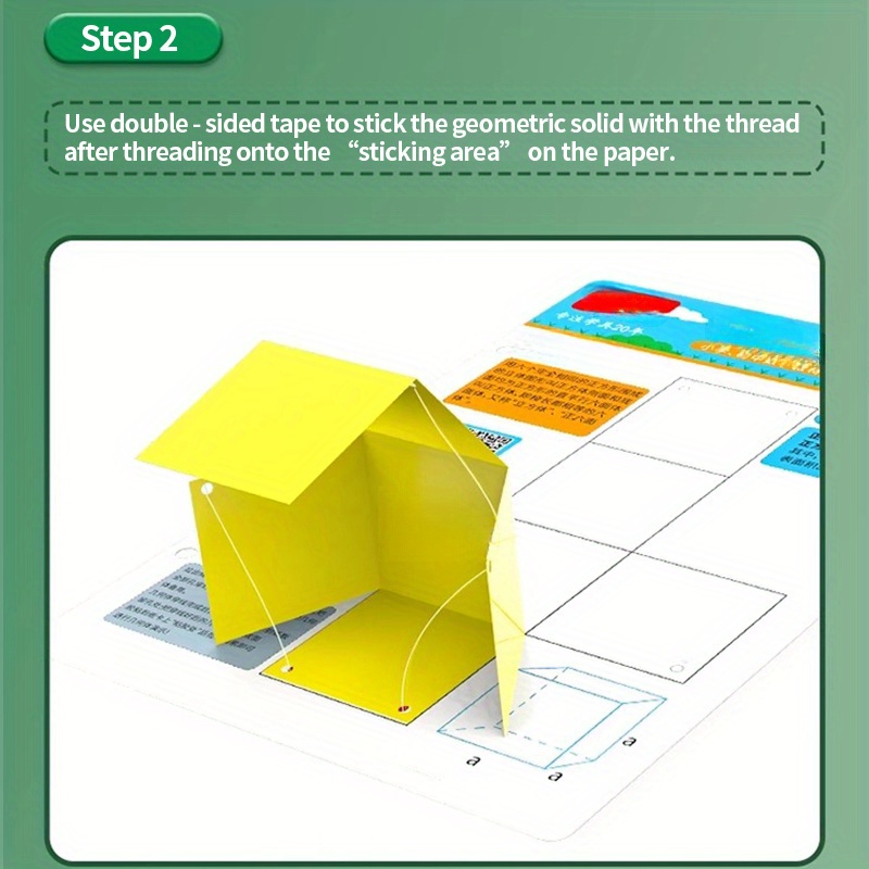 12 Types of Solid Geometric Shapes, Origami  -String Style, 3D Modeling Teaching Aids for Math Classroom & Home Learning –   Rectangular Prism   Diagrams, Educational Tool Set from 3D to 2D, 3  Area Observation Science Kit