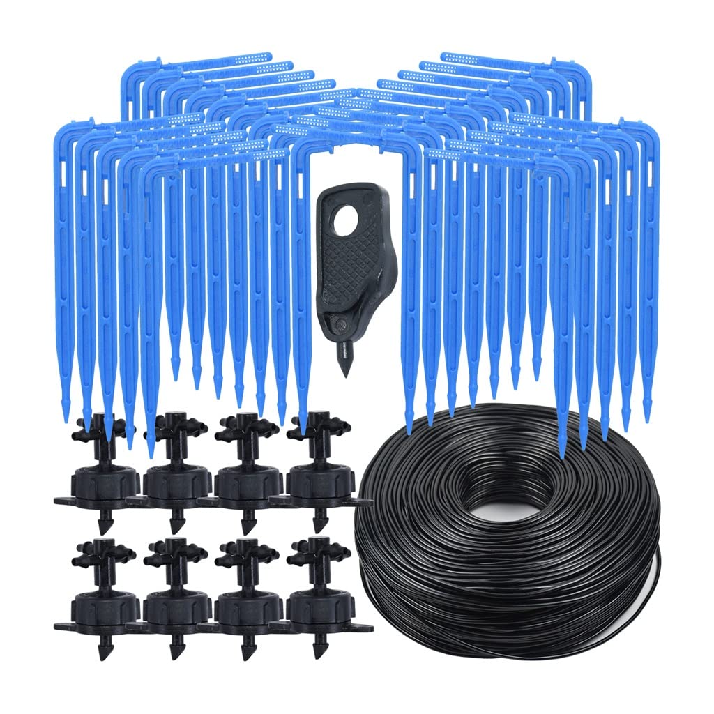 Greenhouse Drip Irrigation 3/5mm Drip Arrow 2-way Transmitter Irrigation Watering System For Pot Garden Lawn(black)