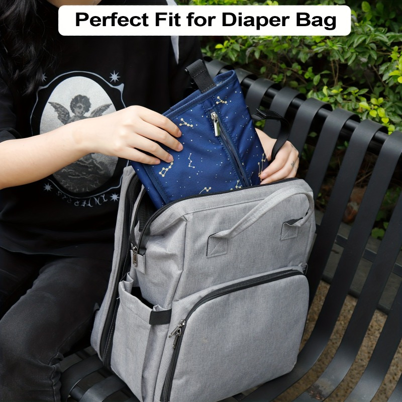 Portable Diaper Changing Pad with Tissue Storage Bag