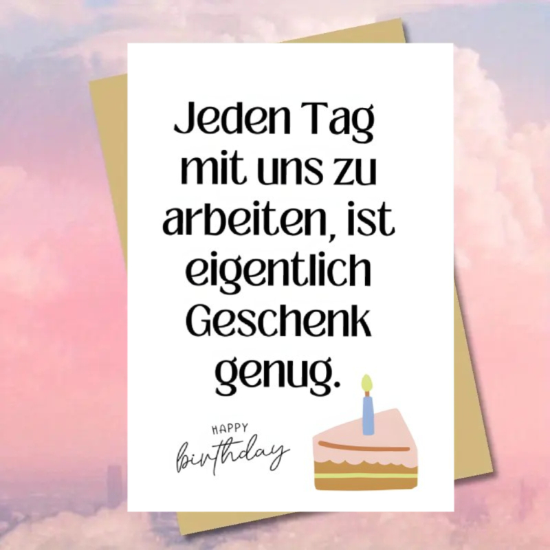 [party Invitations]birthday Card With Easy German Greetings And Cake Pattern, Suitable For Celebrating Birthdays Of Colleagues Halloween Christmas Thanksgiving