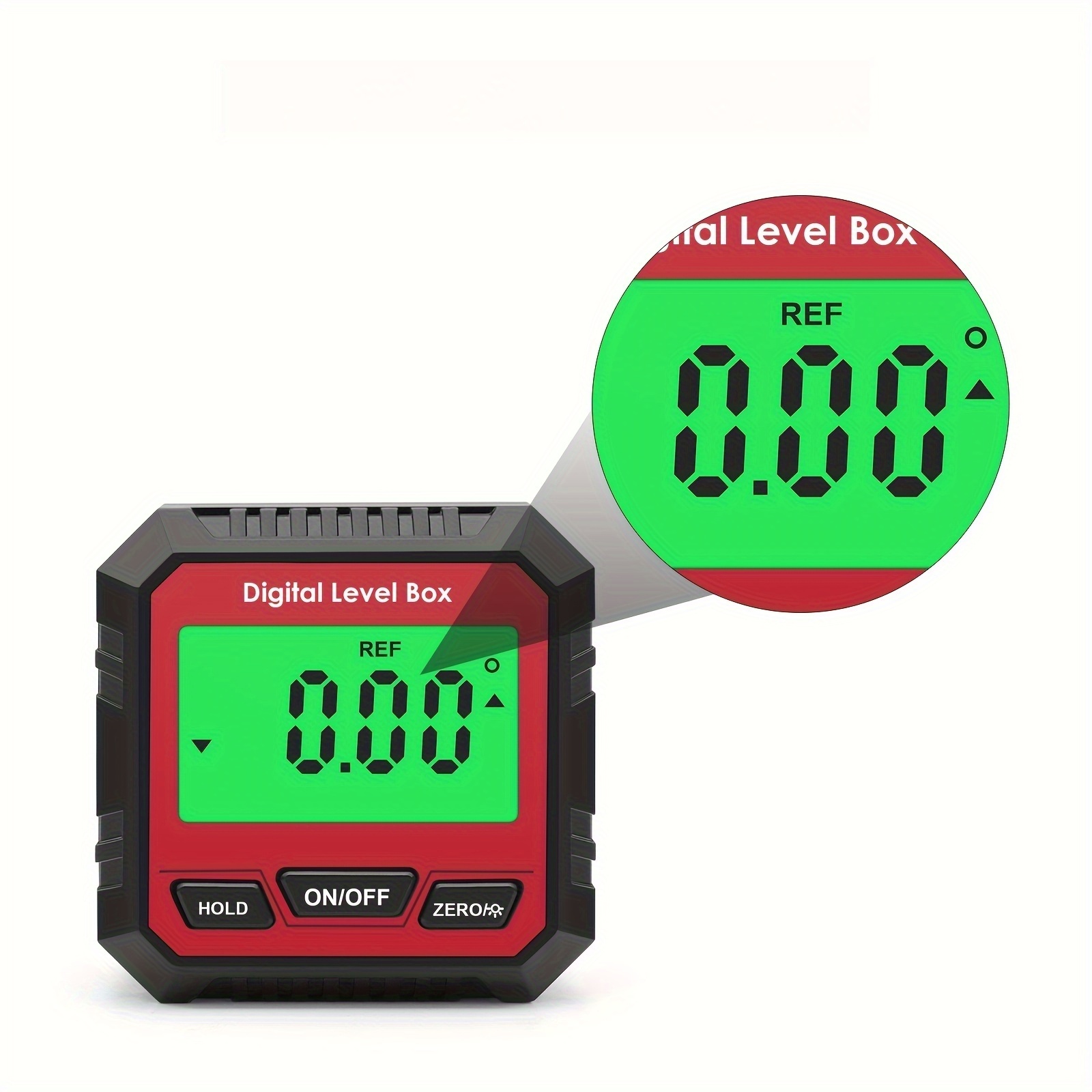 Portabel digital vaterpas med LCD-baggrundsbelysning - Magnetisk base, letlæselig display, vinkel- og hældningsmåling til hjemmeforbedring og industribrug