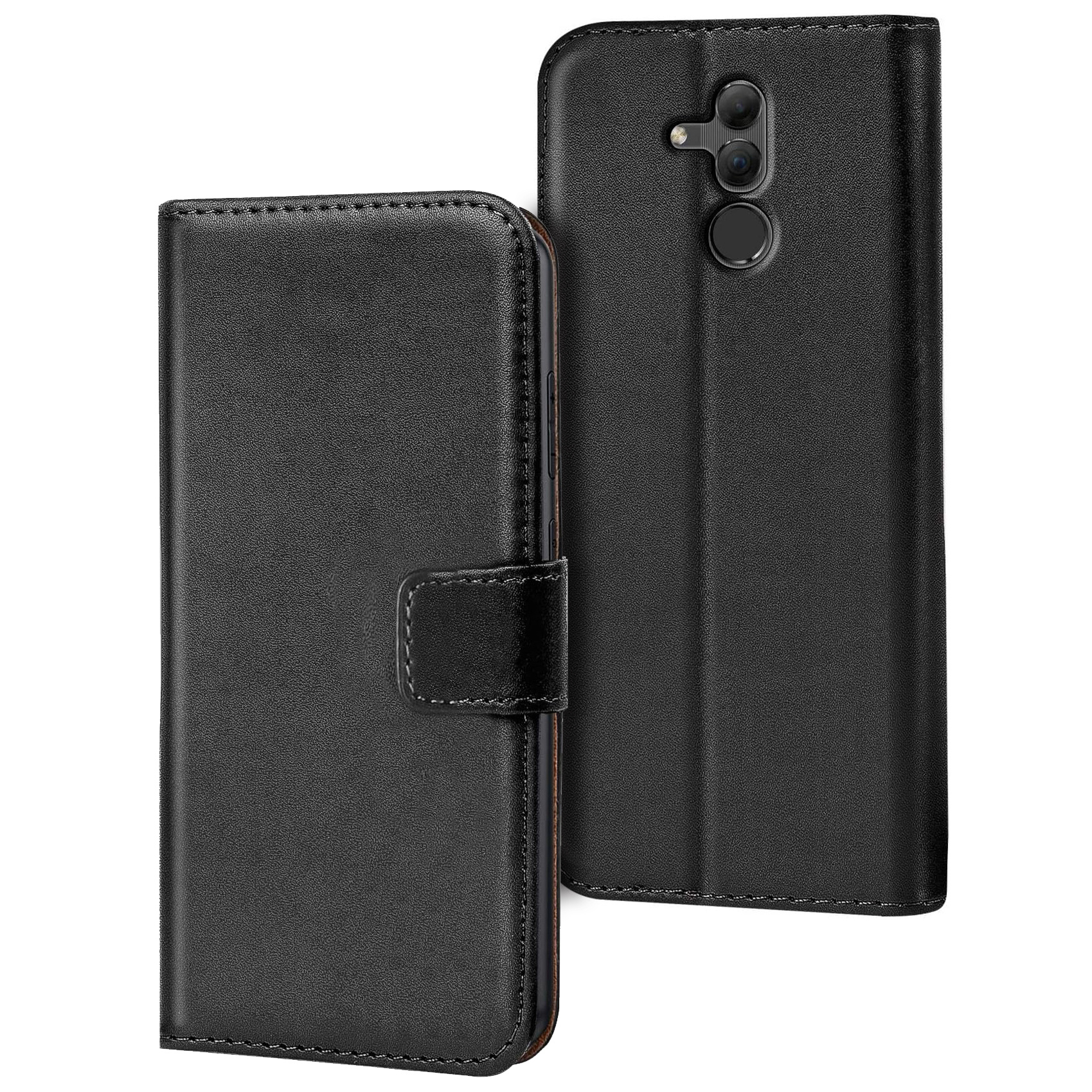 TEMU Phone Case: Mobile Phone Case For Huawei Lite, Book Wallet Case, Flip Cover Case, Synthetic Leather, Card Slots, Stand Function, Black