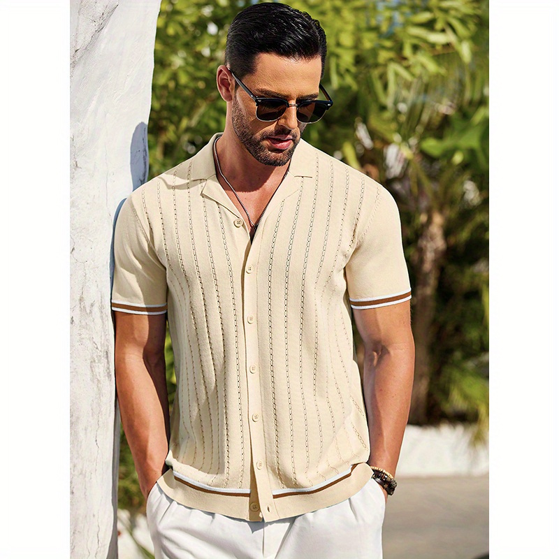 

Sleeve For Men Striped Knitted