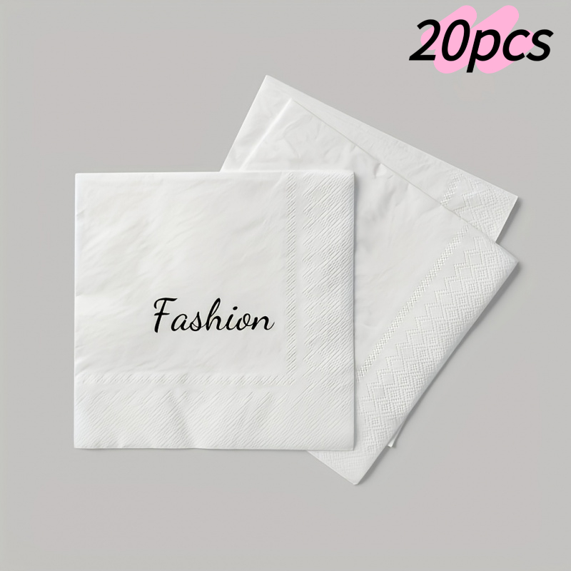 TEMU Customized Personalized Napkins With Customizable Text, Images, Logo, Three-layer High-quality Paper, Suitable For Weddings, Food And Beverage