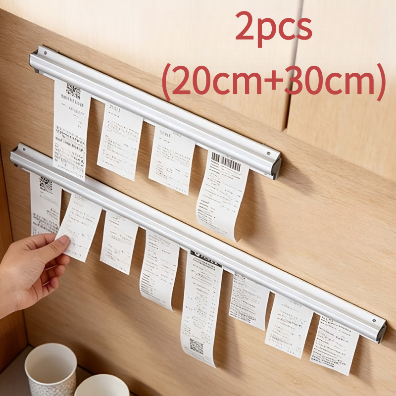 TEMU 2pcs Adjustable Height Takeaway Manager And Receipt Holder With Plastic Frame, Suitable For Restaurants, Cafes, Service Bill Storage Systems,