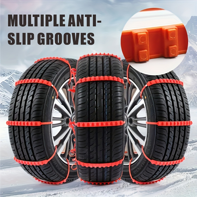 

Men' Accessories With Rolled Straps, And Disassembly, Portable Ice Breaking Plastic Chains, Car Snow Cars, Suvs Off-road, No To Tire Iron Chains, Winter New Private Car Chains, -road Motorcycl