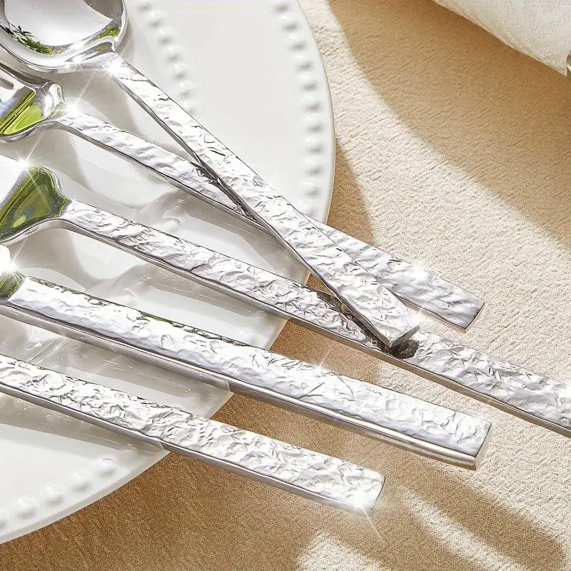 40pcs silverware set 8 1810 stainless steel heavy duty flatware set tableware cutlery utensil sets dishwasher safe thanksgiving christmas halloween easter mothers day fathers day thanksgiving decorations christmas decorations halloween decorations easter decorations mothers day decorations fathers day decorations thanksgiving tableware christmas tableware halloween tableware easter Product details 4