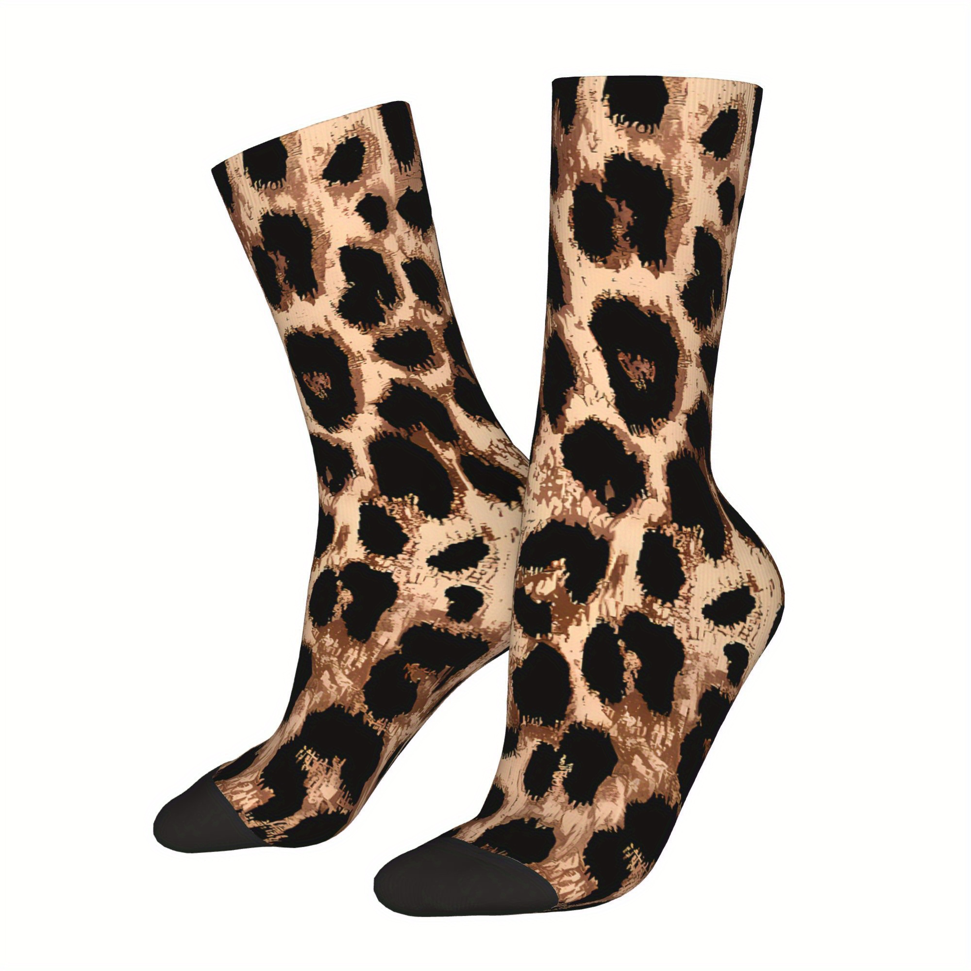 

Leopard Print Sock Printed Man Polyester