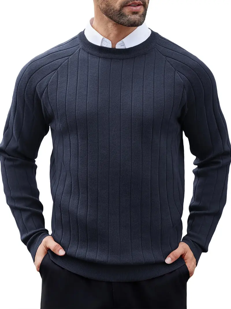 men dress sweater long sleeve crew neck sweater - Temu men dress sweater long sleeve crew neck sweater - Temu