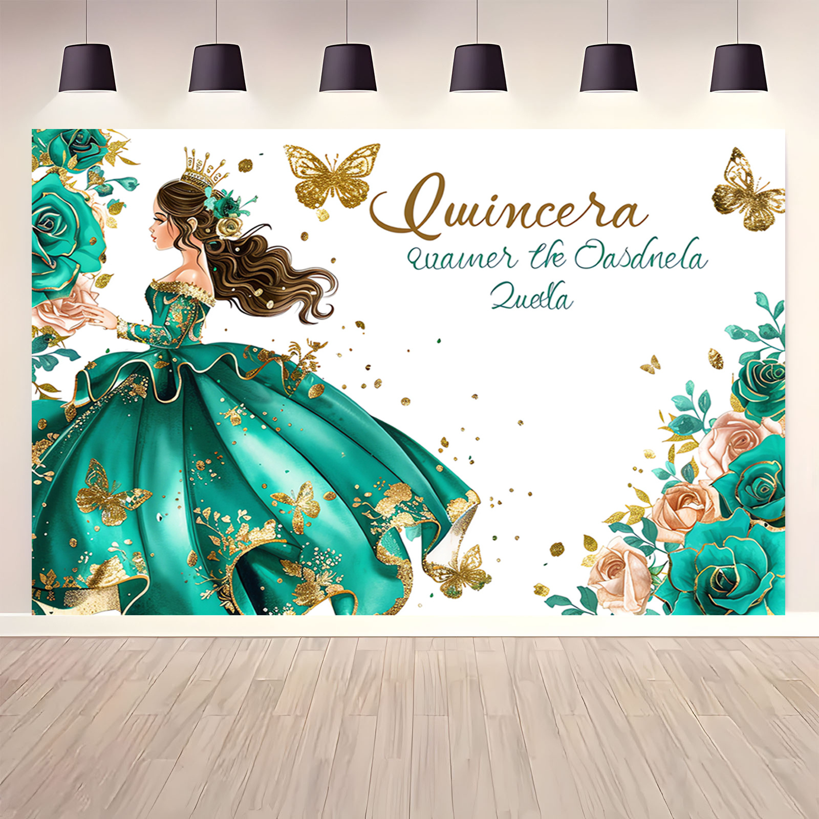 open lace back dress Custom Name Babyland Party Banner Backdrop  The Party Girl