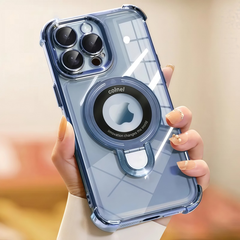 TEMU Phone Case - Magnetic Phone Case For Iphone 17 Pro Max New Magnetic Stand Case 11 12 13 Pro Full Series Magnetic Stand Case 17 Air