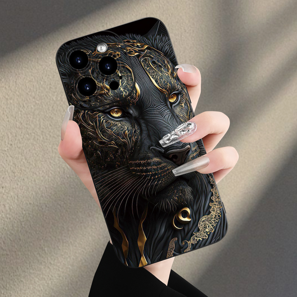 

Cool And Tiger Creative Fashion Pattern, Transparent And Comfortable Texture Mobile Phone Case, Tpu Material Anti-fall All-inclusive Protective Case Suitable For Iphone16 15 14 11xs Xr X7 8mini Plus