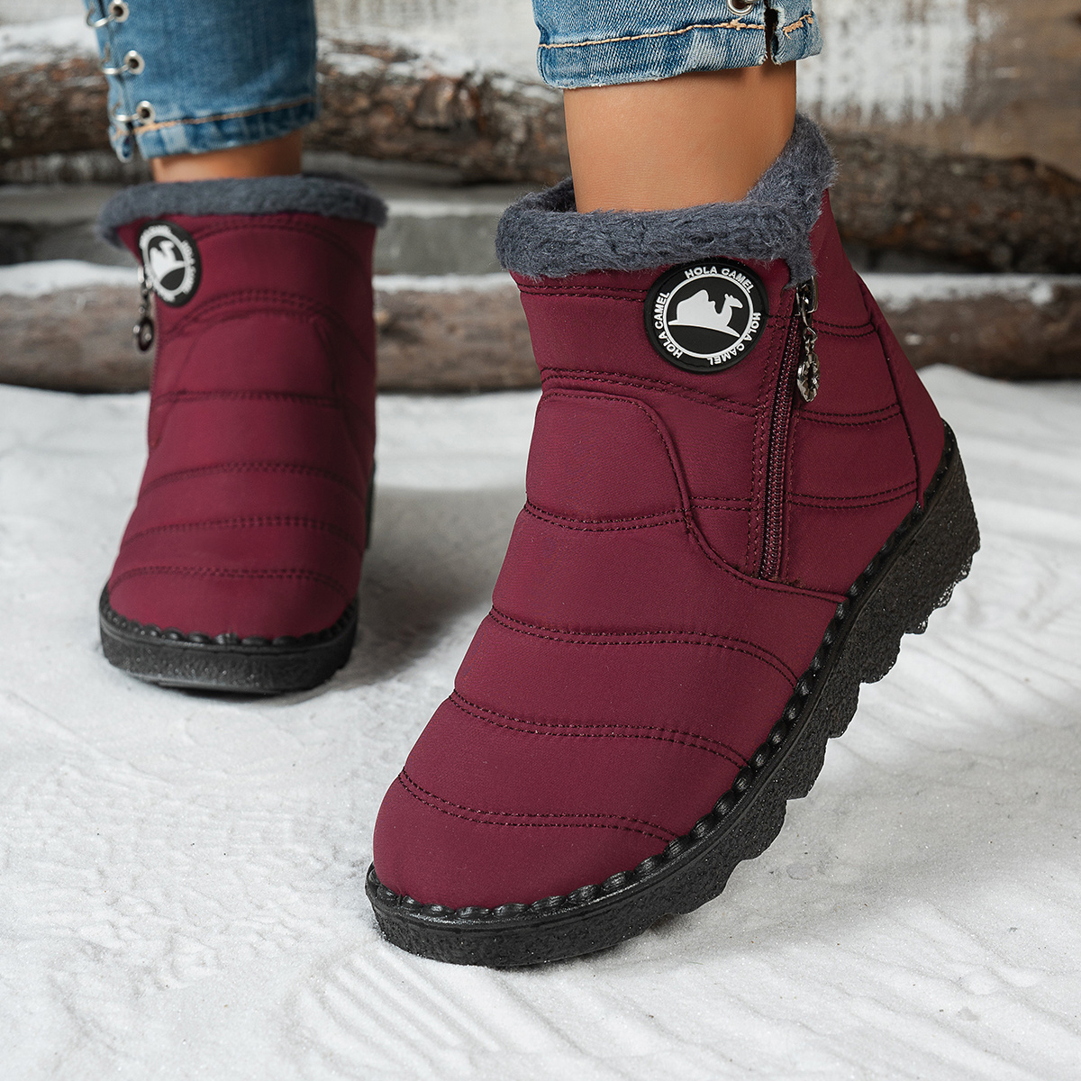Women's Winter Boots, Warm Ankle Boots for Cold Weather