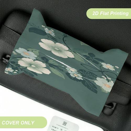 1pc vintage car backseat tissue box flower pattern tissue car tissue box vehicle tissue holder tissue box for rolls and sheets multi functional tissue dispenser