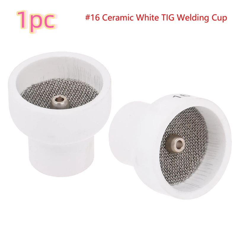 TEMU 1pc 16# White Ceramic Nozzle Cup For Wp9/20/17/18/26 Tig Welding Torch #16 Ceramic White Tig Welding Cup