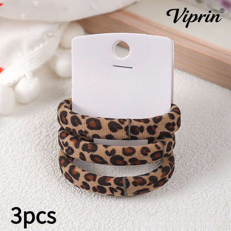 TEMU 3/6/12pcs Viprin Women's High-elastic Leopard Print Hair Ties, Designed For Retro Ponytail, Bun, And Half-up Hairstyles, Suitable For Daily