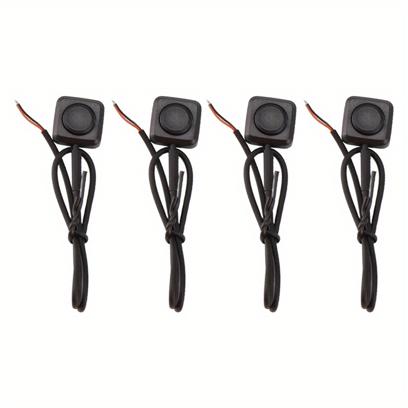Panel Mount Button 4-Pack Momentary Push Button Switches - 12V/24V ...