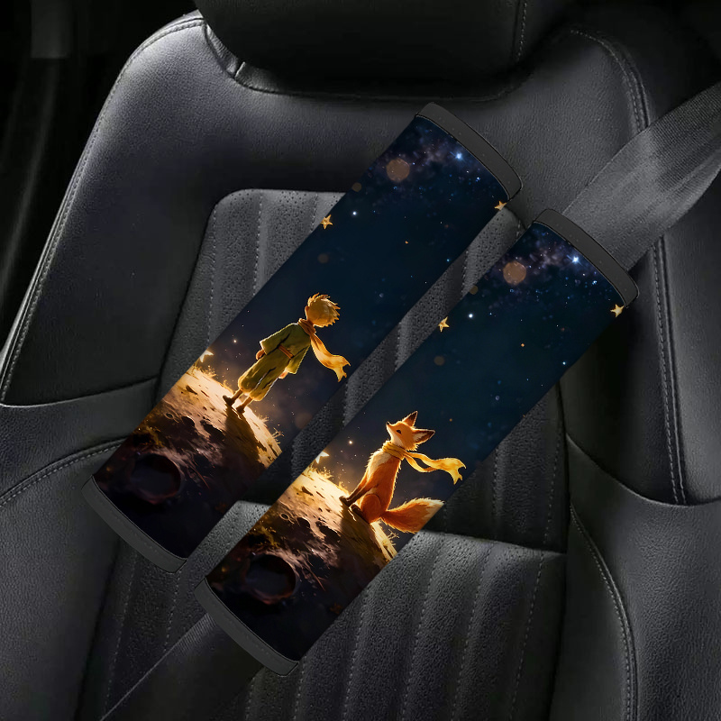 TEMU Juego de 2 fundas para cinturón de seguridad y protector de EL PRINCIPECITO - para cinturón de seguridad de coche con el , cojín y para el