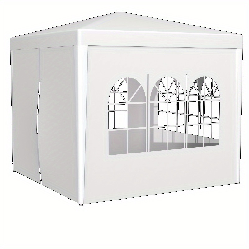 Heavy-Duty Outdoor Gazebo for Events, Featuring a 10X10 Party Tent with Four Removable Side Walls, Waterproof Sunshade, Suitable for Weddings, Camping, Backyard Gatherings, Picnics, Beaches, And Commercial Purposes