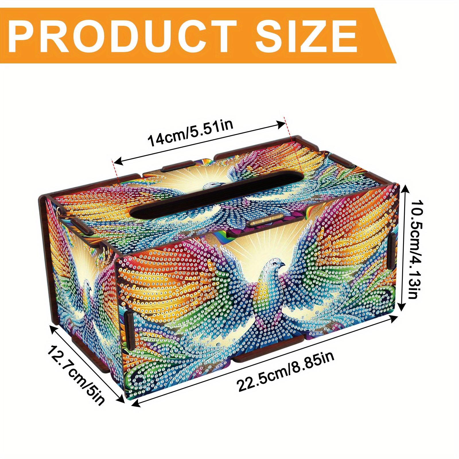 5D DIY Mozaïek Diamant Schilderij Vierkante Tissue Box