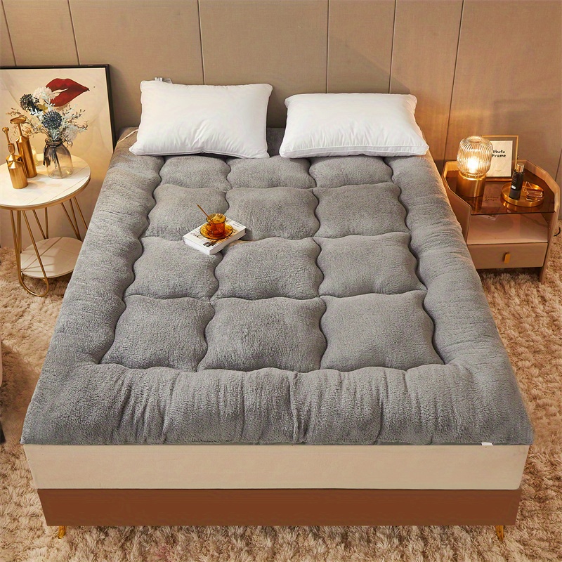 Thickened warm mattress pad, bed mattress, seat cushion, dormitory mattress, floor cushion, back cushion, soft cushion, foldable, home use, bed base pad, single and double sizes, suitable for all seasons