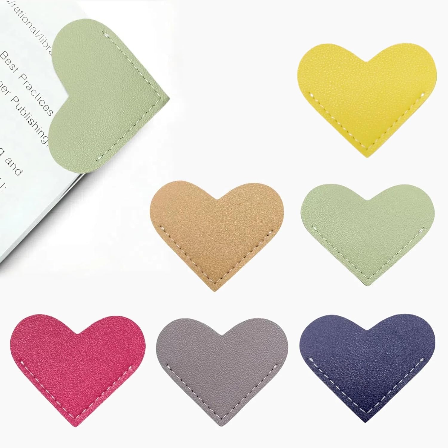 TEMU 47 Heart-shaped Bookmarks - Perfect For Book Enthusiasts. Can Serve As Gifts For The Office, Study, Valentine's Day, Parties, And Christmas