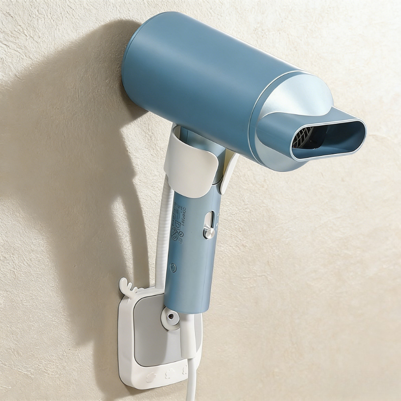 extended hair dryer stand with extension bar for free rotation   to punch holes   and make blowing hair easy Product details 6