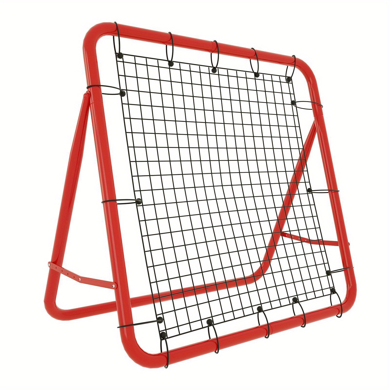 E-shop Faltbarer Fußball-Rebounder, Kick-Rebounder, Rebound-Netz Fußball-Trainingszubehör, 5 Stufen verstellbar, geeignet für Baseball, , Rot, cm