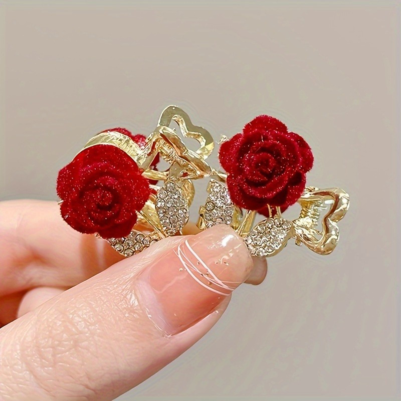 TEMU 3 piezas de adornos para el cabello estilo retro, elegante pinza para el cabello con forma , pinza para el cabello roto, pinza para flequillo,
