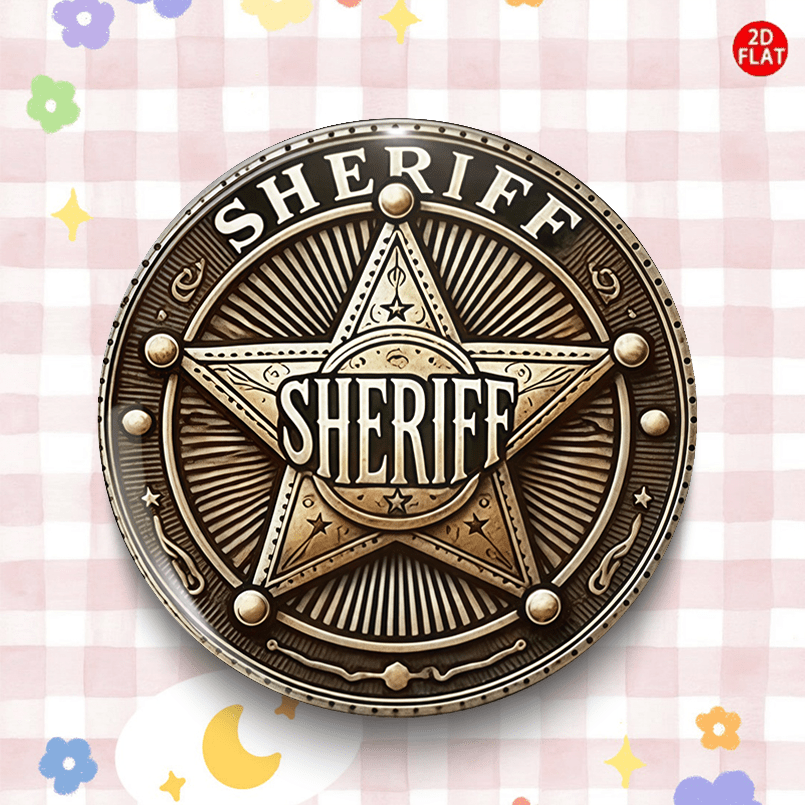 TEMU (2d Flat) Five-pointed Star Classic Fashion Brooch/pin/badge, With Jeans, Clothes, Backpacks, And Hats, Suitable For Collecting Small Additions,