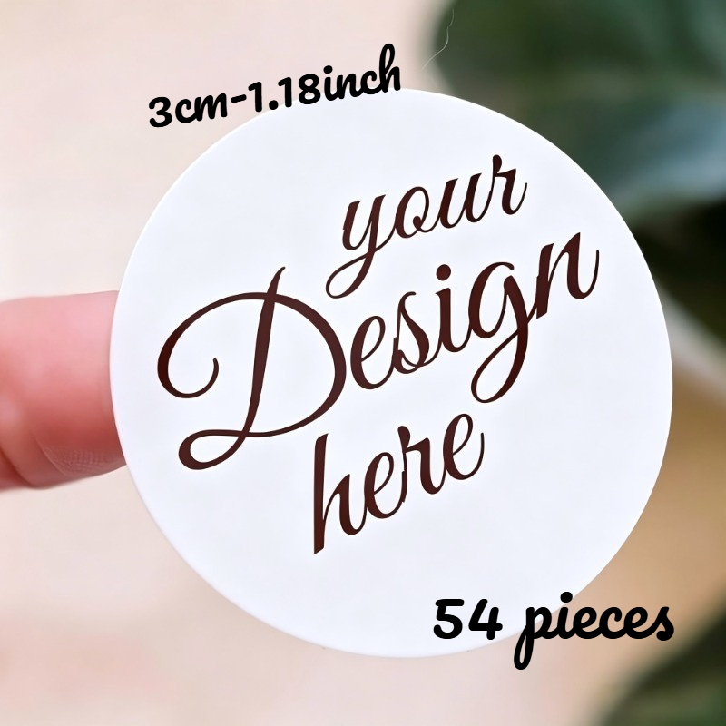 TEMU Custom High-quality Stickers In Sizes 1.18/1.57/1.97/2.36/2.76/3.15 Inches. Square And Round Sticker Labels For Gift Sealing, Decorative