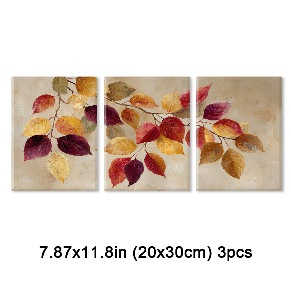 TEMU 3-panel Framed - Warm Framed Canvas Paintings, Modern Prints Suitable For Living Room, - Elegant Seasonal Gift, Framed Posters With Frame