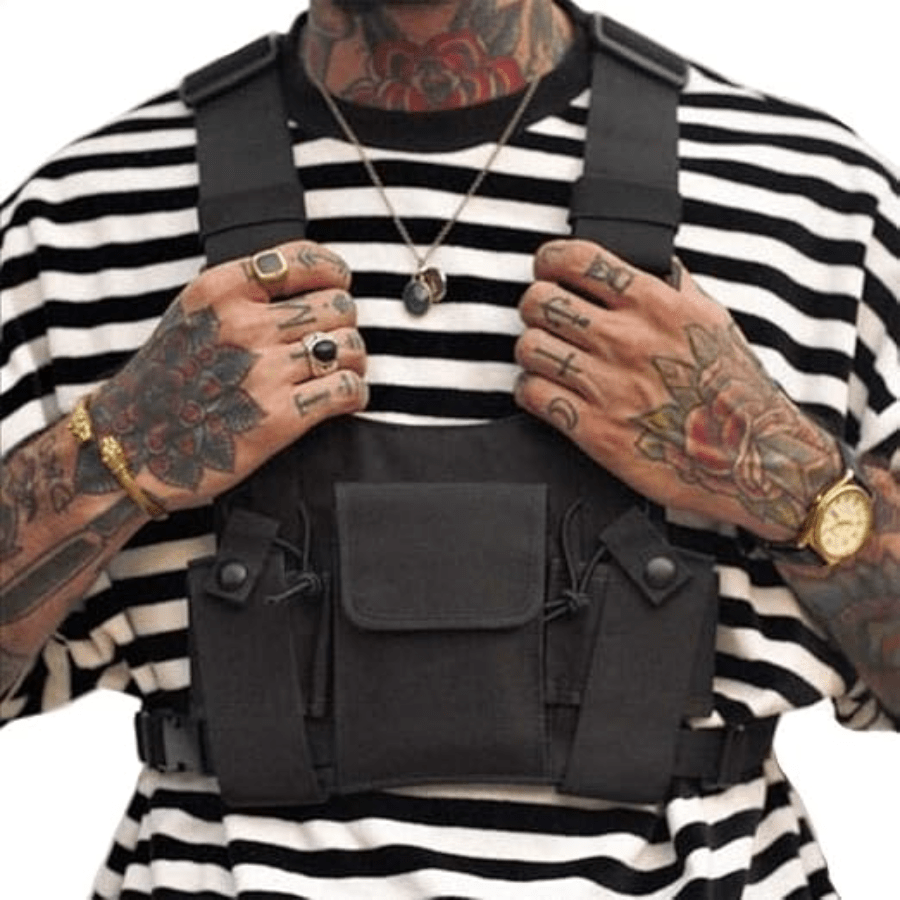 Radio Chest Harness Pouch for Two-Way Radios