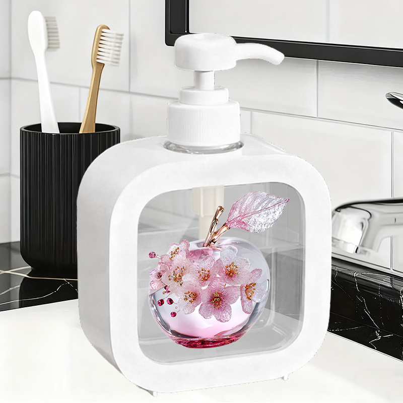 item picture an exquisite crystal   figurine featuring   and   perfect for use as a dispenser for dish soap liquid hand soap and hand sanitizer